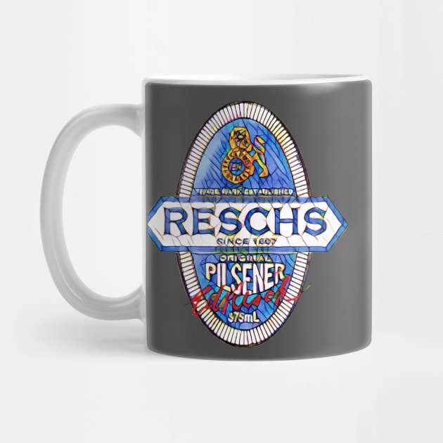 RESCHS PILSENER Beer Label by Simontology